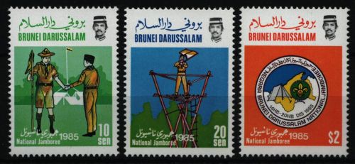 Brunei 1985 - Mi-Nr. 320-322 ** - MNH - Pfadfinder / Scouts