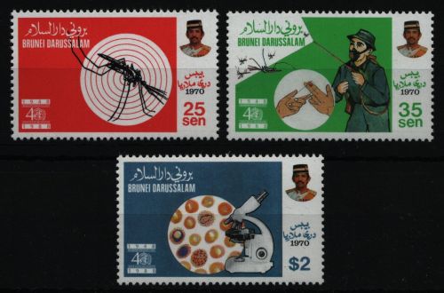 Brunei 1988 - Mi-Nr. 396-398 ** - MNH - Malaria