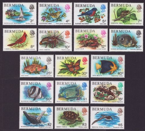 Bermuda 1978 - Mi-Nr. 352-368 ** - MNH - Fauna (I)
