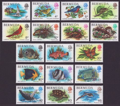 Bermuda 1978 - Mi-Nr. 352-368 ** - MNH - Fauna (III)