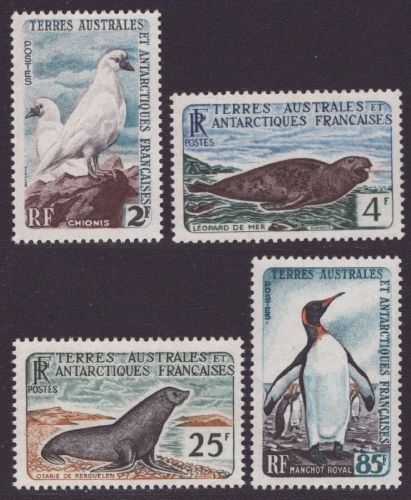 TAAF 1960 - Mi-Nr. 19-22 ** - MNH - Vögel / Birds - Robben / Seals (I)