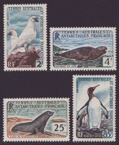 TAAF 1960 - Mi-Nr. 19-22 ** - MNH - Vögel / Birds - Robben / Seals (II)