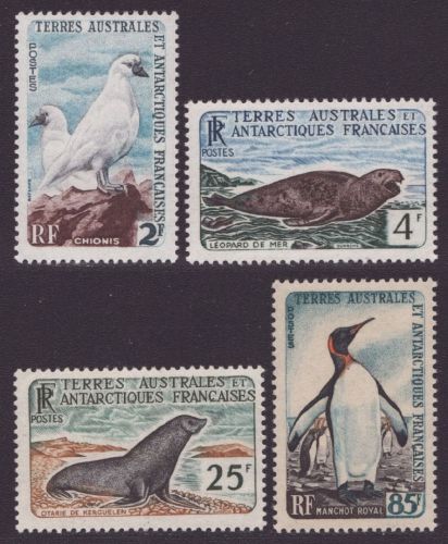 TAAF 1960 - Mi-Nr. 19-22 ** - MNH - Vögel / Birds - Robben / Seals (IV)