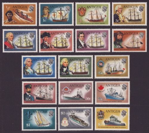 Antigua 1970 - Mi-Nr. 230-246 ** - MNH - Schiffe / Ships (II)