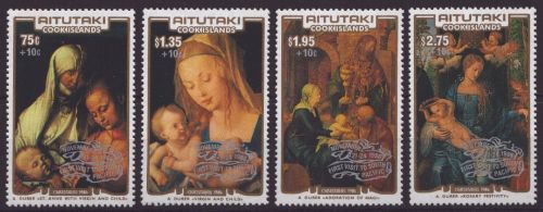 Aitutaki 1986 - Mi-Nr. 601-604 ** - MNH - Papstbesuch / Papal visit