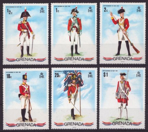 Grenada 1971 - Mi-Nr. 422-427 ** - MNH - Uniformen / Uniforms