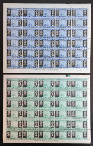 Guernsey 1969 - Mi-Nr. 9 II & 18 II ** - MNH - Bogen - Breitengr. 49 - Mängel