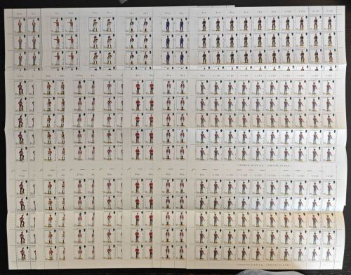 Guernsey 1974 - Mi-Nr. 93-105 ** - MNH - Bogen - gefaltet - Mängel / Faults