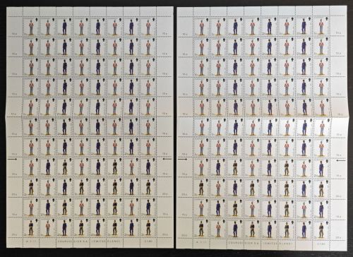 Guernsey 1974 - Mi-Nr. 93, 97 & 98 ** - MNH - Bogen - 2x HB - gefaltet - Mängel