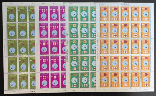 Guernsey 1975 - Mi-Nr. 125-128 ** - MNH - Bogen - Mängel / Faults