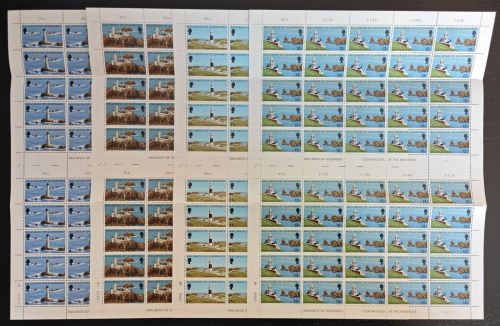 Guernsey 1976 - Mi-Nr. 129-132 ** - MNH - Bogen - Mängel / Faults