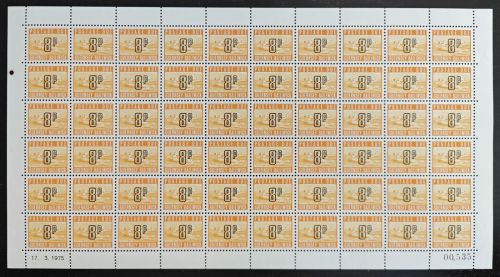 Guernsey - Porto 1975 - Mi-Nr. 15 ** - MNH - Bogen - Mängel / Faults