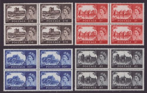 Großbritannien 1963 - Mi-Nr. 335-338 II ** - MNH - Bradbury - Viererblock (I)