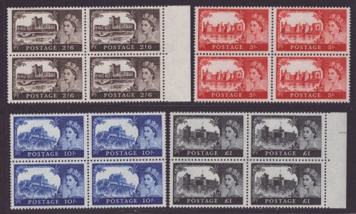 Großbritannien 1963 - Mi-Nr. 335-338 II ** - MNH - Bradbury - Viererblock (II)