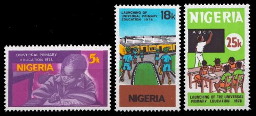 Nigeria 1976 - Mi-Nr. 320-322 ** - MNH - Grundschule