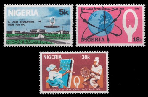 Nigeria 1977 - Mi-Nr. 335-337 ** - MNH - Handelsmesse