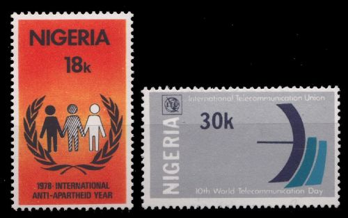 Nigeria 1978 - Mi-Nr. 342 & 354 ** - MNH - 2 Ausgaben