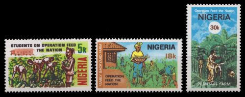 Nigeria 1978 - Mi-Nr. 343-345 ** - MNH - Lebensmittel