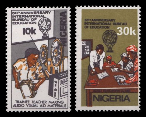 Nigeria 1979 - Mi-Nr. 362-363 ** - MNH - 50 Jahre IBE