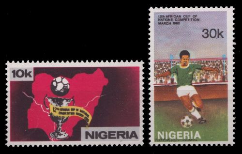 Nigeria 1980 - Mi-Nr. 366-367 ** - MNH - Fußball / Soccer