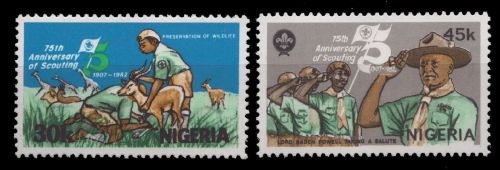 Nigeria 1982 - Mi-Nr. 391-392 ** - MNH - Pfadfinder / Scouts