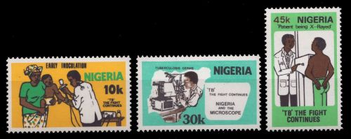Nigeria 1982 - Mi-Nr. 393-395 ** - MNH - Robert Koch - Tuberkulose
