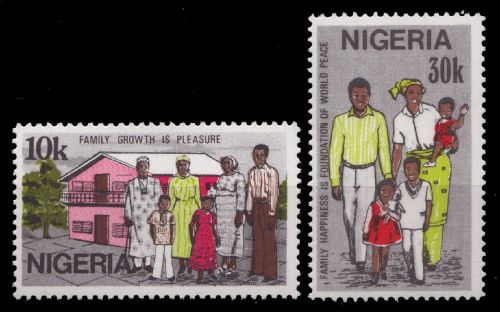 Nigeria 1983 - Mi-Nr. 408-409 ** - MNH - Tag der Familie
