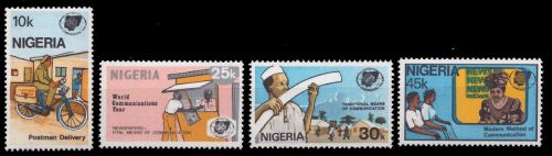 Nigeria 1983 - Mi-Nr. 417-420 ** - MNH - Weltkommunikationsjahr