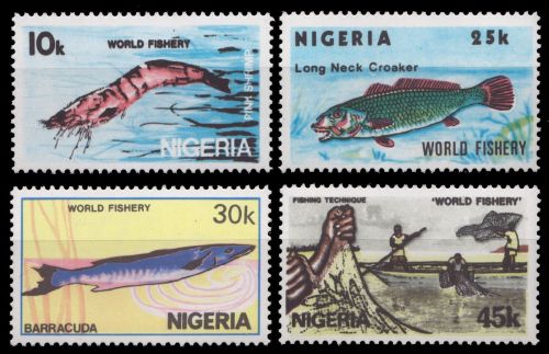 Nigeria 1983 - Mi-Nr. 421-424 ** - MNH - Meeresleben / Marine life