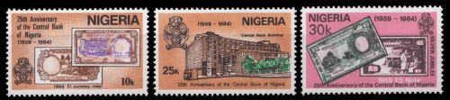 Nigeria 1984 - Mi-Nr. 435-437 ** - MNH - Zentralbank