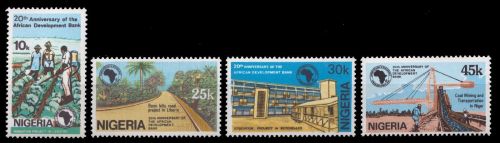 Nigeria 1984 - Mi-Nr. 442-445 ** - MNH - Entwicklungsbank