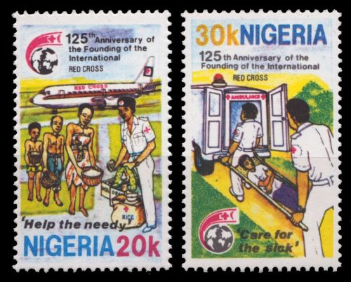 Nigeria 1988 - Mi-Nr. 513-514 ** - MNH - Rotes Kreuz / Red cross