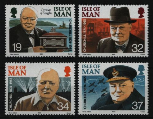 Isle of Man 1990 - Mi-Nr. 438-441 ** - MNH - Winston Churchill