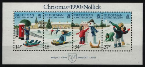 Isle of Man 1990 - Mi-Nr. Block 14 ** - MNH - Weihnachten / X-mas