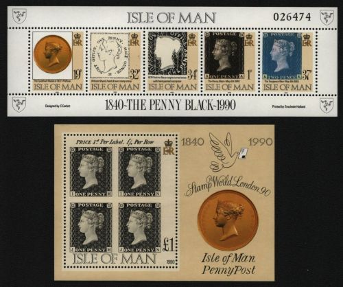 Isle of Man 1990 - Mi-Nr. Block 12 & 13 ** - MNH - Marke auf Marke