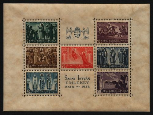 Ungarn 1938 - Mi-Nr. Block 4 ** - MNH - König Stephan I