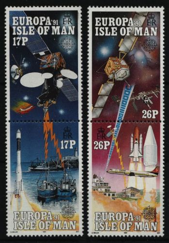 Isle of Man 1991 - Mi-Nr. 464-467 ** - MNH - EUROPA - Space