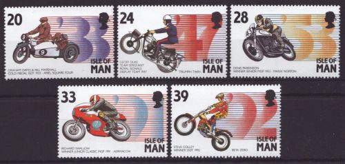 Isle of Man 1993 - Mi-Nr. 550-554 ** - MNH - Motorräder / Motorbikes