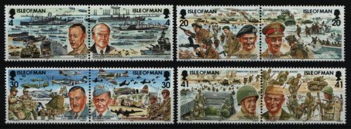 Isle of Man 1994 - Mi-Nr. 593-600 I ** - MNH - Flugzeuge - Schiffe - Weltkrieg