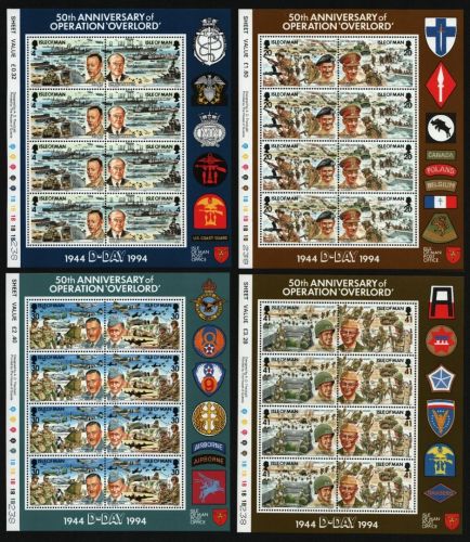 Isle of Man 1994 - Mi-Nr. 593-600 I ** - MNH - KLB - Flugzeuge - Schiffe