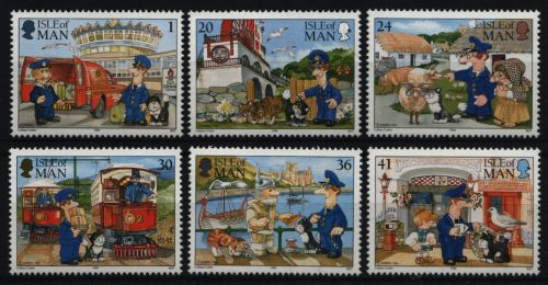 Isle of Man 1994 - Mi-Nr. 602-607 ** - MNH - Briefträger Pat