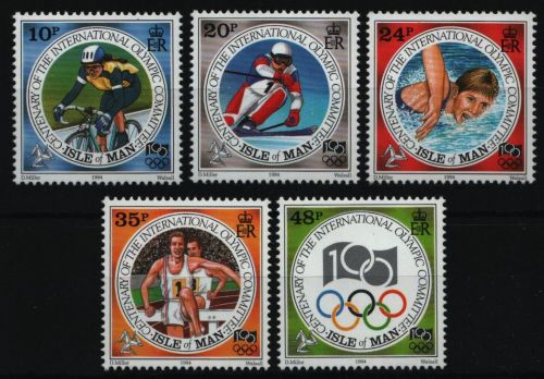 Isle of Man 1994 - Mi-Nr. 609-613 ** - MNH - 100 Jahre Olympisches Komitee
