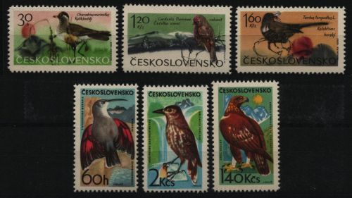 Tschechoslowakei 1965 - Mi-Nr. 1568-1573 ** - MNH - Vögel / Birds