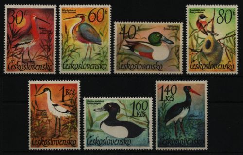Tschechoslowakei 1967 - Mi-Nr. 1681-1687 ** - MNH - Vögel / Birds