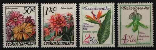 Tschechoslowakei 1980 - Mi-Nr. 2574-2577 ** - MNH - Blumen / Flowers