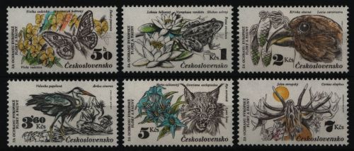 Tschechoslowakei 1983 - Mi-Nr. 2711-2716 ** - MNH - Wildtiere / Wild animals