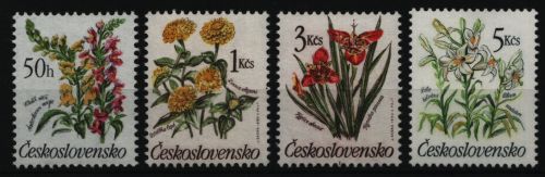 Tschechoslowakei 1990 - Mi-Nr. 3038-3041 ** - MNH - Blumen / Flowers