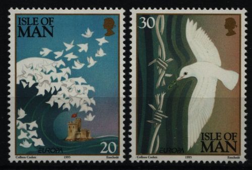 Isle of Man 1995 - Mi-Nr. 627-628 ** - MNH - Europa 95 - Vögel / Birds