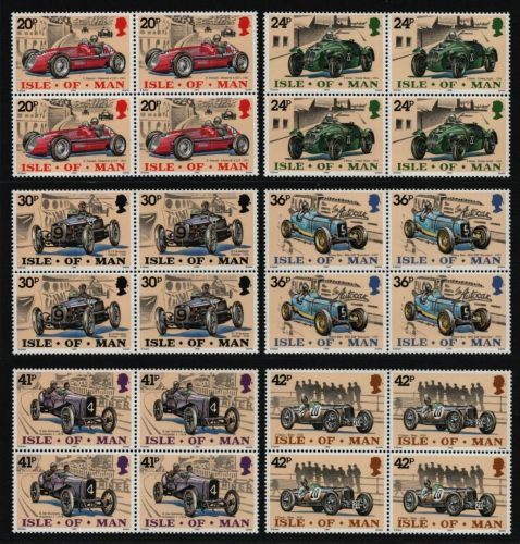 Isle of Man 1995 - Mi-Nr. 637-642 ** - MNH - Viererblock - Autos / Cars