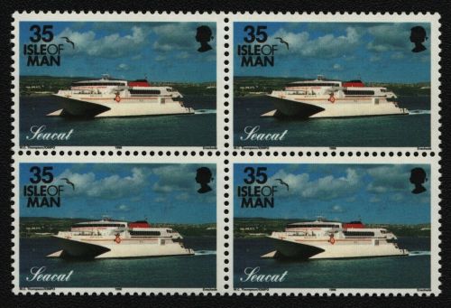 Isle of Man 1996 - Mi-Nr. 660 ** - MNH - Viererblock - Schiffe / Ships